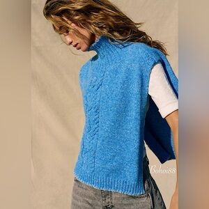 NEW Free People Alma Cable Poncho